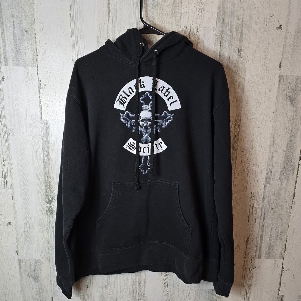 BLS Black Label Society Bravado Black Hoodie Size XL